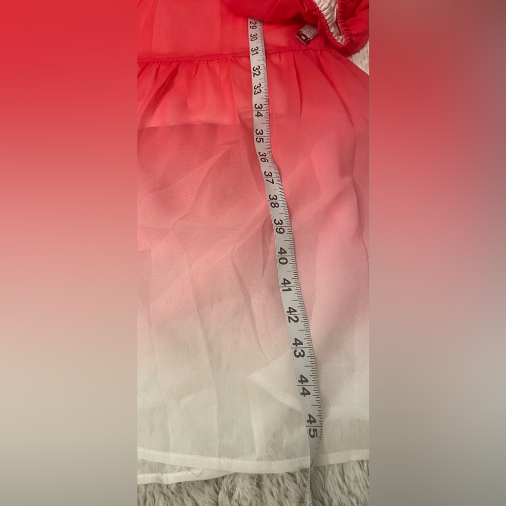 Red and White maxi women’s casual red dress - Picture 5 of 12